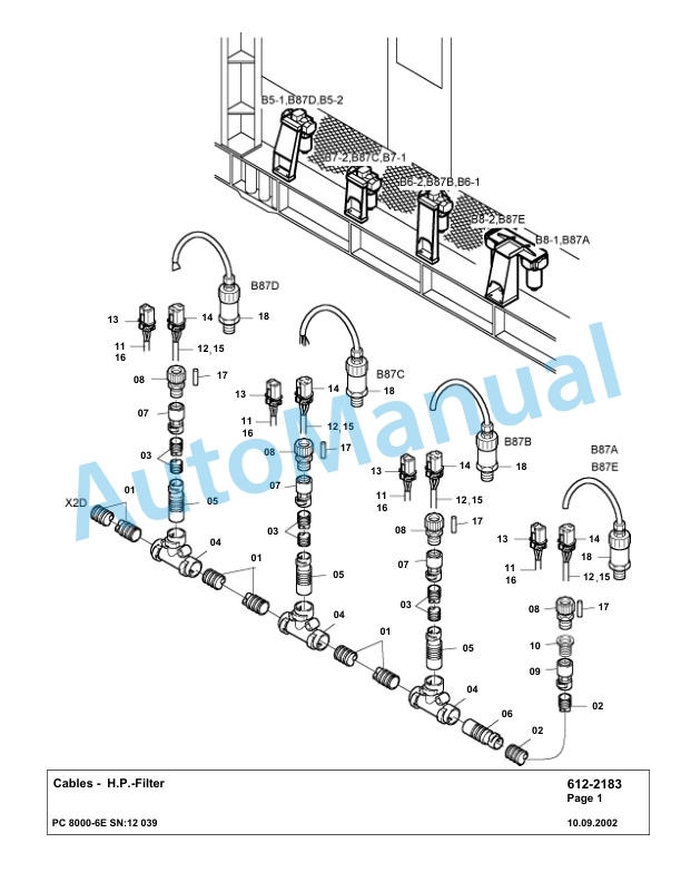 Komatsu PC8000-6E Hydraulic Excavator Parts Manual G12039 4 Komatsu PC8000-6E Hydraulic Excavator Parts Manual G12039-4