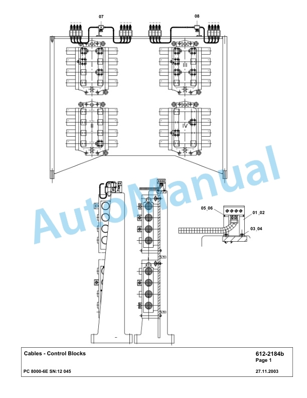 Komatsu PC8000-6E Hydraulic Excavator Parts Manual G12045 4 Komatsu PC8000-6E Hydraulic Excavator Parts Manual G12045-4