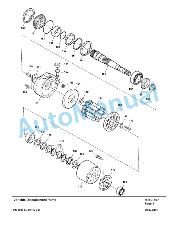 Komatsu PC8000-6E Hydraulic Excavator Parts Manual G12047 5 Komatsu PC8000-6E Hydraulic Excavator Parts Manual G12047-5