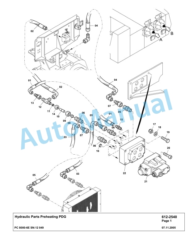 Komatsu PC8000-6E Hydraulic Excavator Parts Manual G12049 4 Komatsu PC8000-6E Hydraulic Excavator Parts Manual G12049-4