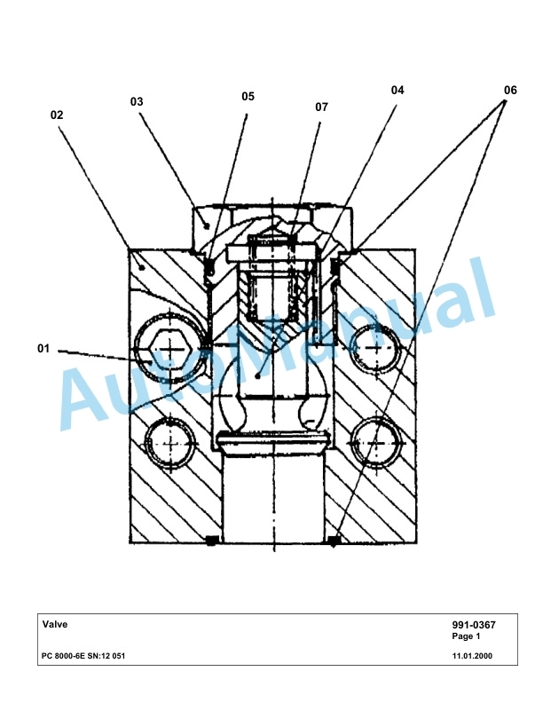 Komatsu PC8000-6E Hydraulic Excavator Parts Manual G12051 5 Komatsu PC8000-6E Hydraulic Excavator Parts Manual G12051-5
