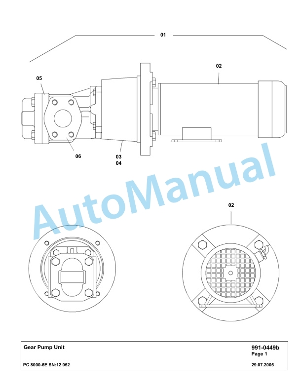 Komatsu PC8000-6E Hydraulic Excavator Parts Manual G12052 5 Komatsu PC8000-6E Hydraulic Excavator Parts Manual G12052-5