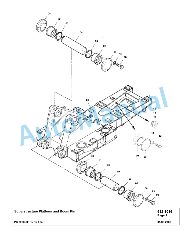 Komatsu PC8000-6E Hydraulic Excavator Parts Manual G12054 2 Komatsu PC8000-6E Hydraulic Excavator Parts Manual G12054-2