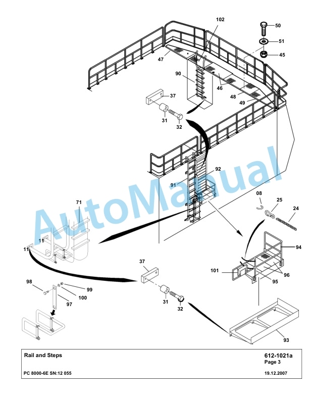 Komatsu PC8000-6E Hydraulic Excavator Parts Manual G12055 3 Komatsu PC8000-6E Hydraulic Excavator Parts Manual G12055-3