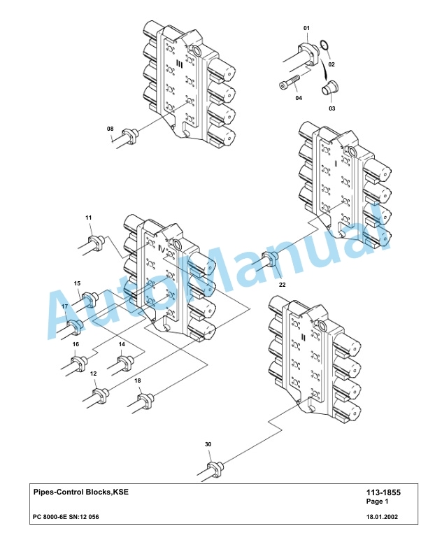 Komatsu PC8000-6E Hydraulic Excavator Parts Manual G12056 2 Komatsu PC8000-6E Hydraulic Excavator Parts Manual G12056-2