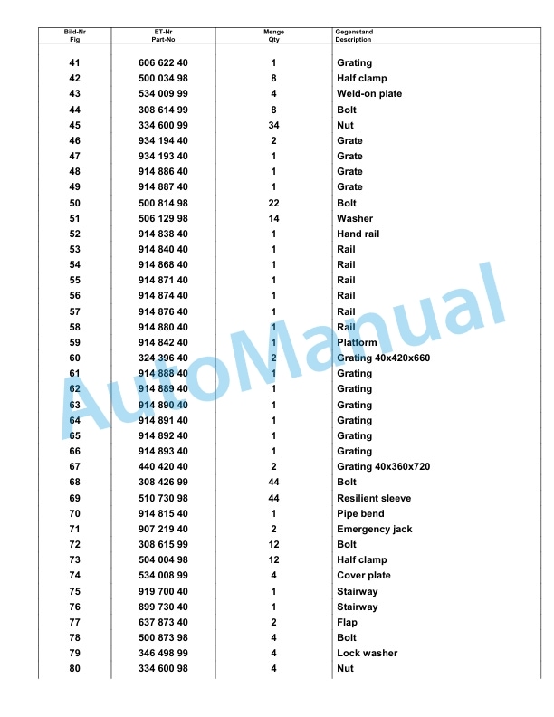 Komatsu PC8000-6E Hydraulic Excavator Parts Manual G12056 3 Komatsu PC8000-6E Hydraulic Excavator Parts Manual G12056-3