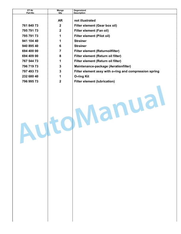 Komatsu PC8000-6E Hydraulic Excavator Parts Manual G12068 3 Komatsu PC8000-6E Hydraulic Excavator Parts Manual G12068-3