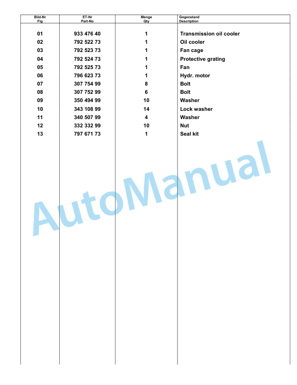 Komatsu PC8000-6E Hydraulic Excavator Parts Manual G12068 5 Komatsu PC8000-6E Hydraulic Excavator Parts Manual G12068-5