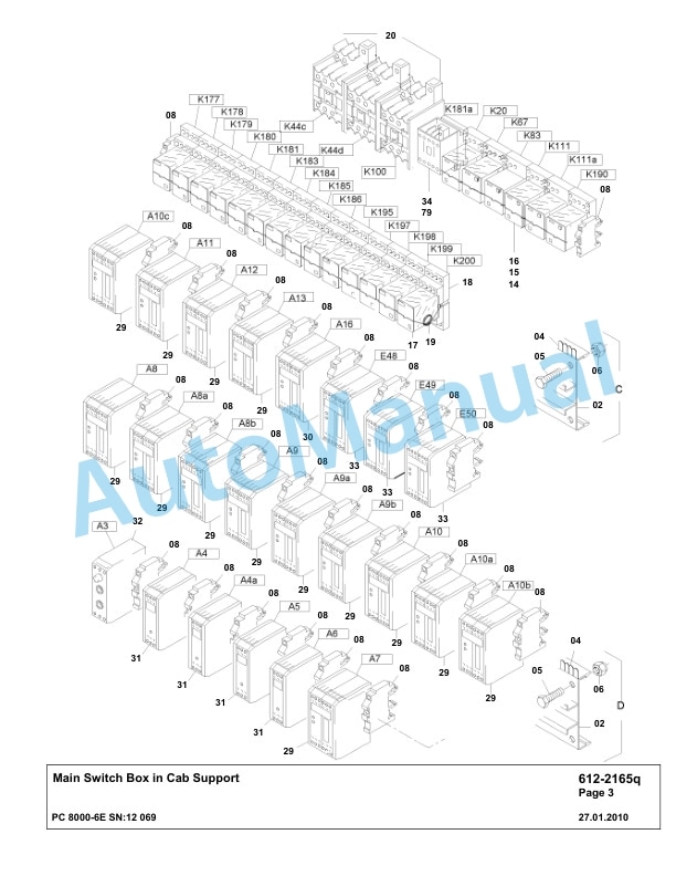Komatsu PC8000-6E Hydraulic Excavator Parts Manual G12069 4 Komatsu PC8000-6E Hydraulic Excavator Parts Manual G12069-4