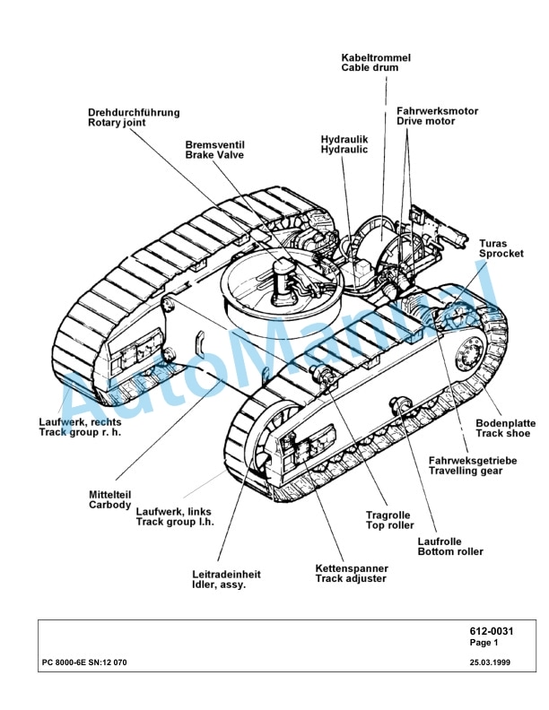 Komatsu PC8000-6E Hydraulic Excavator Parts Manual G12070 3 Komatsu PC8000-6E Hydraulic Excavator Parts Manual G12070-3