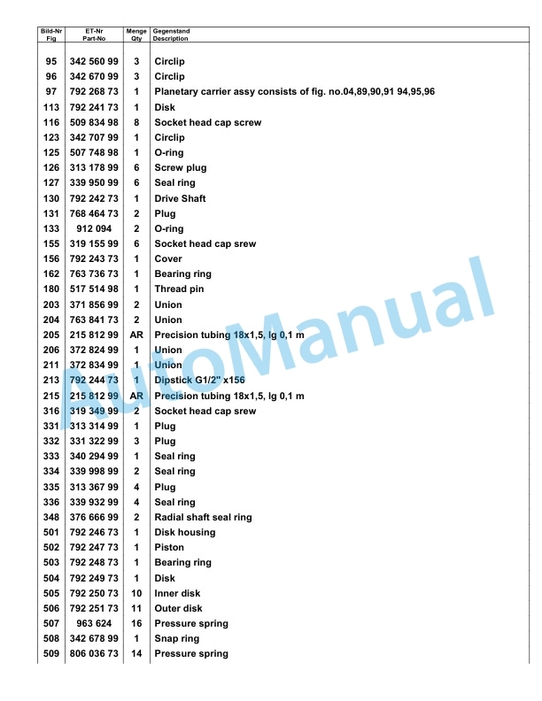 Komatsu PC8000-6E Hydraulic Excavator Parts Manual G12070 5 Komatsu PC8000-6E Hydraulic Excavator Parts Manual G12070-5