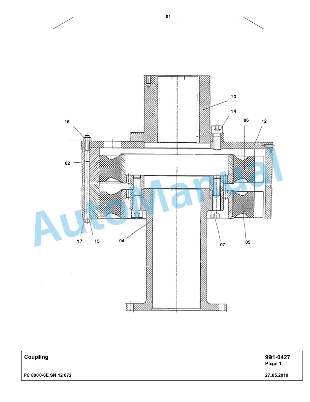 Komatsu PC8000-6E Hydraulic Excavator Parts Manual G12072 5 Komatsu PC8000-6E Hydraulic Excavator Parts Manual G12072-5