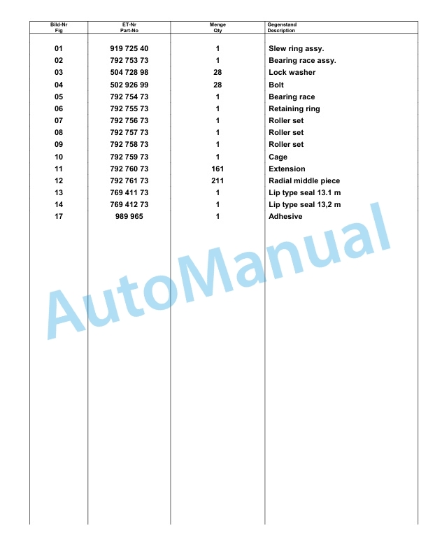 Komatsu PC8000-6E Hydraulic Excavator Parts Manual G12074 5 Komatsu PC8000-6E Hydraulic Excavator Parts Manual G12074-5