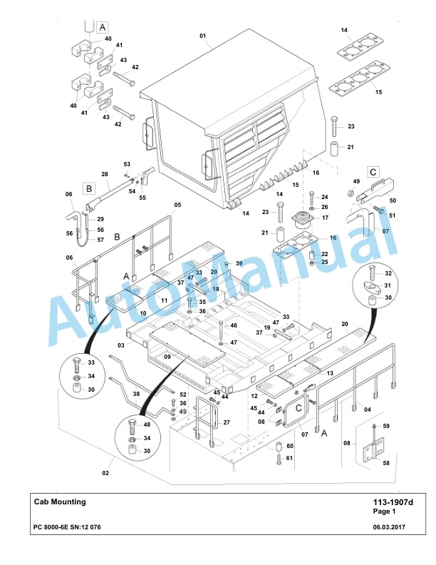 Komatsu PC8000-6E Hydraulic Excavator Parts Manual G12076 2 Komatsu PC8000-6E Hydraulic Excavator Parts Manual G12076-2