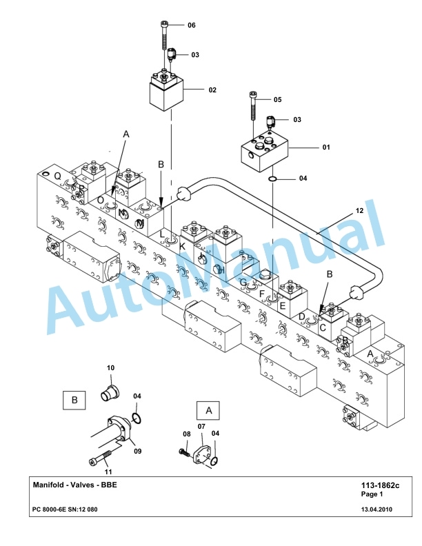 Komatsu PC8000-6E Hydraulic Excavator Parts Manual G12080 2 Komatsu PC8000-6E Hydraulic Excavator Parts Manual G12080-2