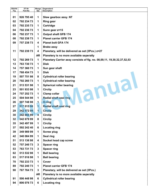 Komatsu PC8000-6E Hydraulic Excavator Parts Manual G12080 5 Komatsu PC8000-6E Hydraulic Excavator Parts Manual G12080-5