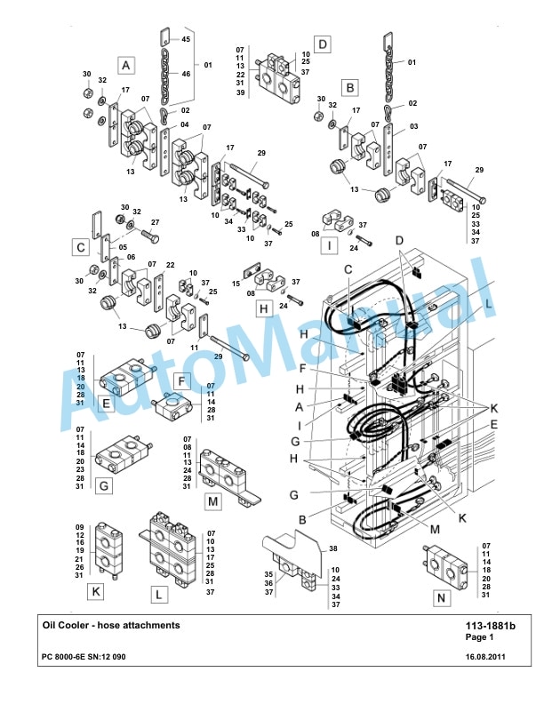 Komatsu PC8000-6E Hydraulic Excavator Parts Manual G12090 2 Komatsu PC8000-6E Hydraulic Excavator Parts Manual G12090-2