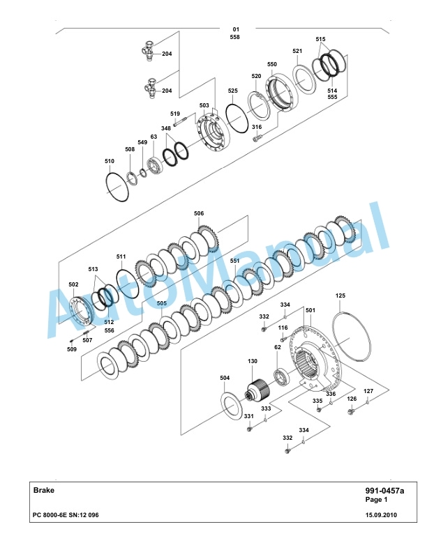 Komatsu PC8000-6E Hydraulic Excavator Parts Manual G12096 5 Komatsu PC8000-6E Hydraulic Excavator Parts Manual G12096-5
