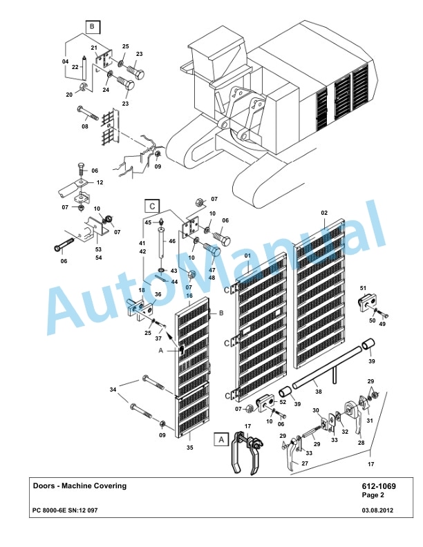Komatsu PC8000-6E Hydraulic Excavator Parts Manual G12097 3 Komatsu PC8000-6E Hydraulic Excavator Parts Manual G12097-3