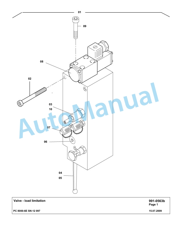 Komatsu PC8000-6E Hydraulic Excavator Parts Manual G12097 5 Komatsu PC8000-6E Hydraulic Excavator Parts Manual G12097-5