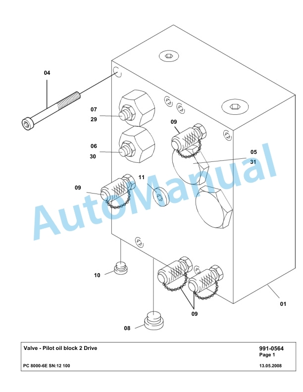 Komatsu PC8000-6E Hydraulic Excavator Parts Manual G12100 5 Komatsu PC8000-6E Hydraulic Excavator Parts Manual G12100-5