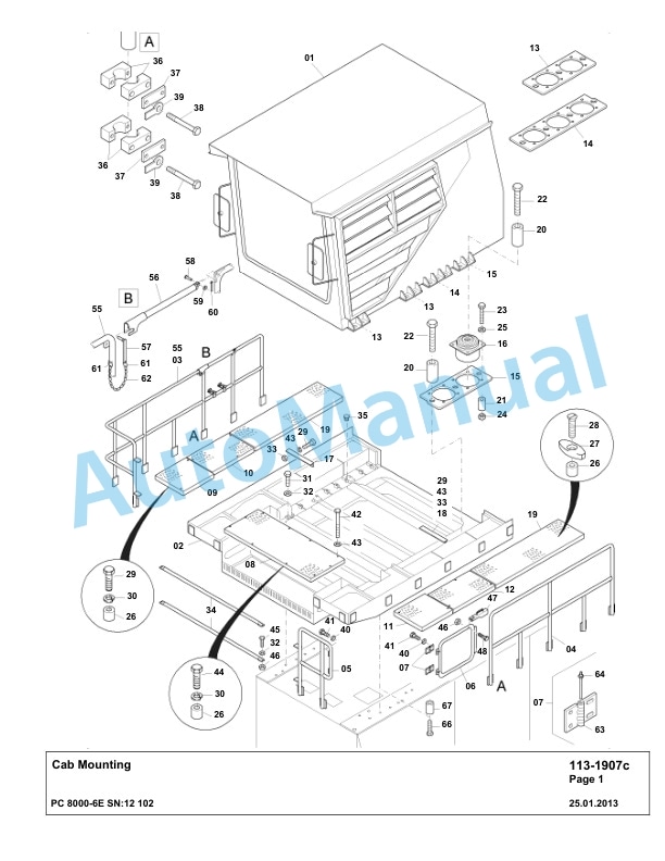 Komatsu PC8000-6E Hydraulic Excavator Parts Manual G12102 2 Komatsu PC8000-6E Hydraulic Excavator Parts Manual G12102-2
