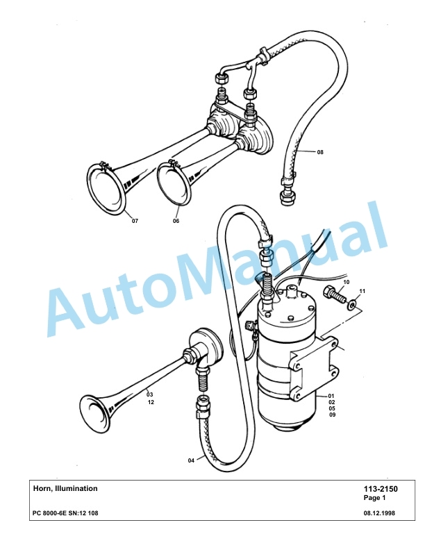 Komatsu PC8000-6E Hydraulic Excavator Parts Manual G12108 2 Komatsu PC8000-6E Hydraulic Excavator Parts Manual G12108-2