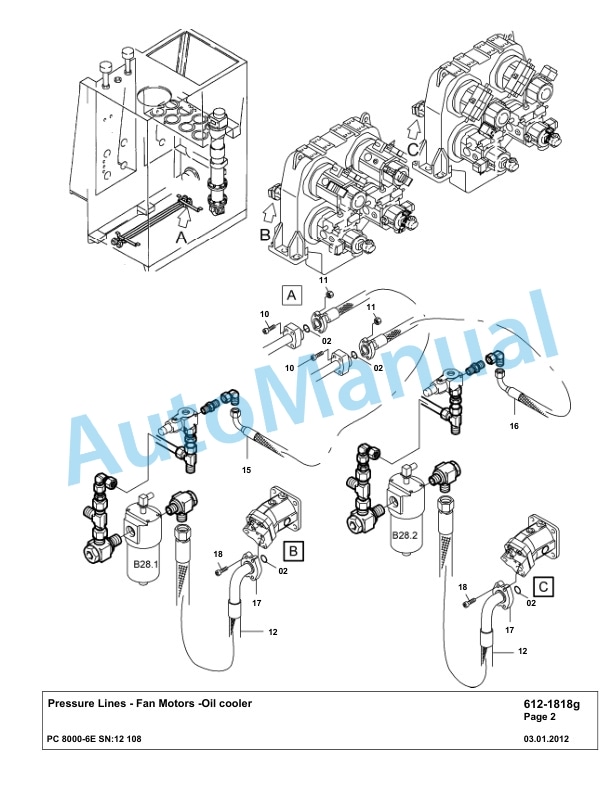 Komatsu PC8000-6E Hydraulic Excavator Parts Manual G12108 3 Komatsu PC8000-6E Hydraulic Excavator Parts Manual G12108-3