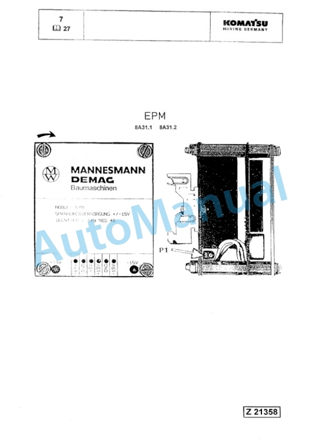 Komatsu PC8000 Hydraulic Excavator Service Manual-4