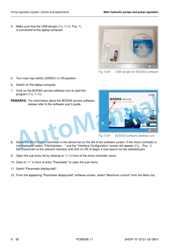 Alternative view of Komatsu PC8000E-11 Hydraulic Mining Shovel Shop Manual 12121-xE-GB-0