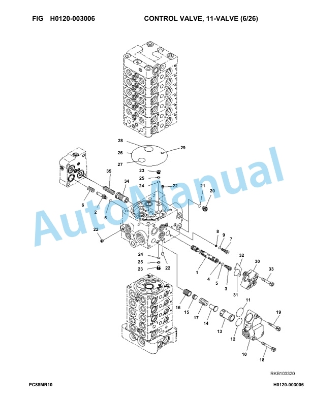 Komatsu PC80MR-10 Hydraulic Excavator Parts Manual F10003-UP 2 Komatsu PC80MR-10 Hydraulic Excavator Parts Manual F10003-UP-2