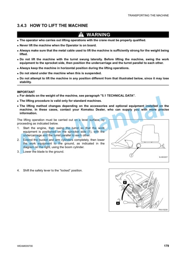 Komatsu PC80MR-3 Hydraulic Excavator Operation and Maintenance Manual WEAM009700 4 Komatsu PC80MR-3 Hydraulic Excavator Operation and Maintenance Manual WEAM009700 - Image 4