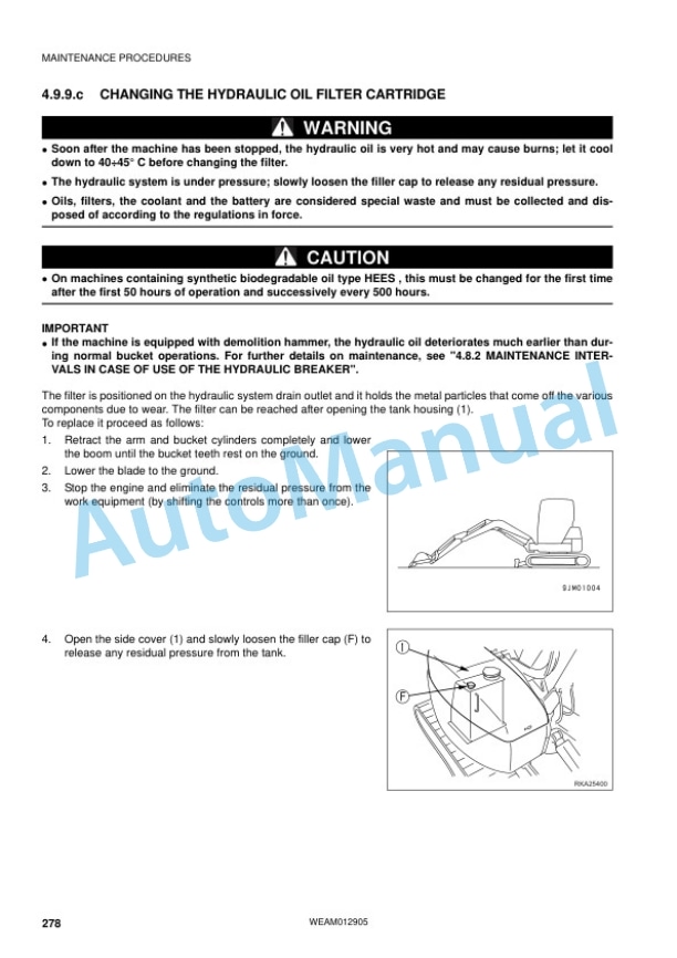 Komatsu PC80MR-3 Hydraulic Excavator Operation and Maintenance Manual WEAM012905 5 Komatsu PC80MR-3 Hydraulic Excavator Operation and Maintenance Manual WEAM012905 - Image 5