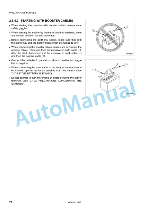 Alternative view of Komatsu PC80MR-3 Hydraulic Excavator Operation and Maintenance Manual WEAM012907