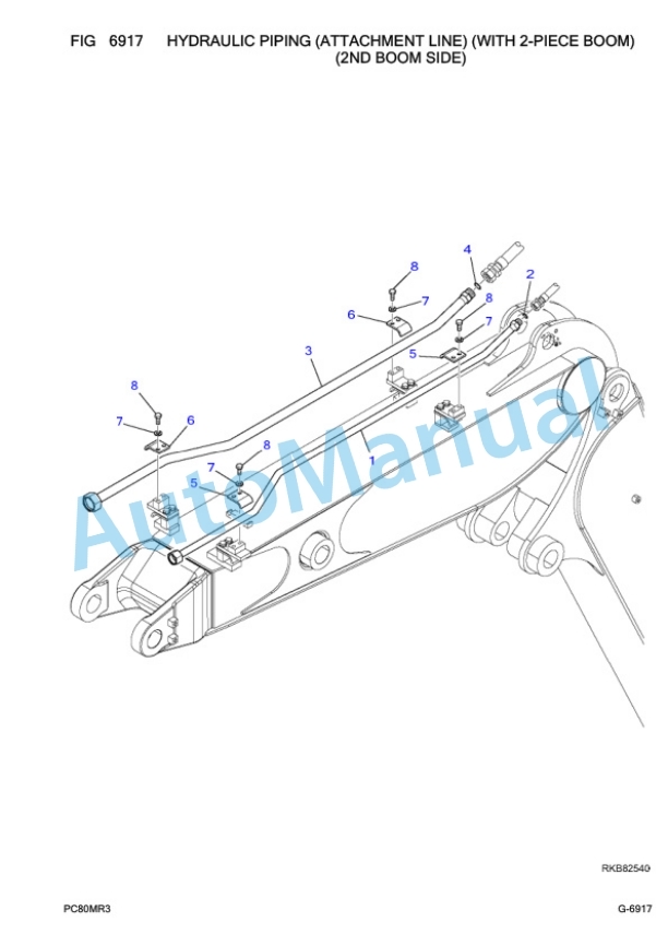 Komatsu PC80MR-3 Hydraulic Excavator Parts Manual F00003 5 Komatsu PC80MR-3 Hydraulic Excavator Parts Manual F00003-5