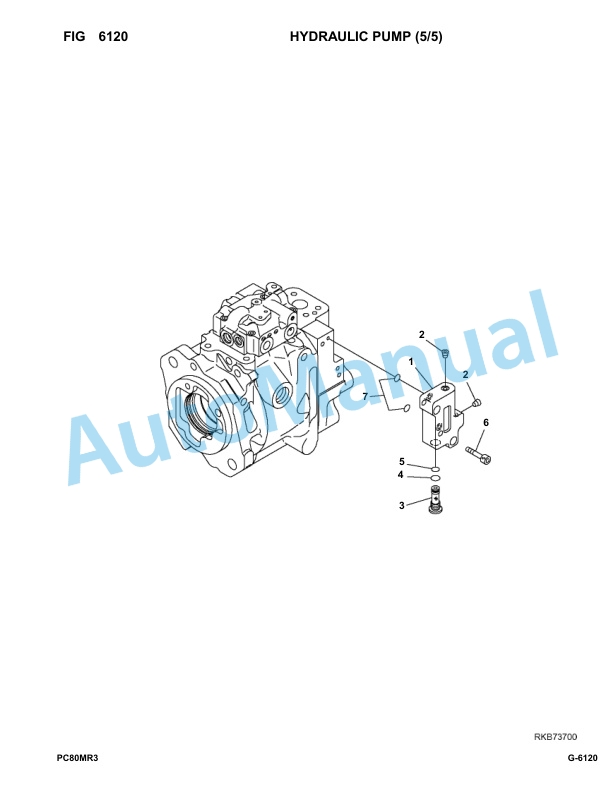 Komatsu PC80MR-3 Hydraulic Excavator Parts Manual F00003-UP 3 Komatsu PC80MR-3 Hydraulic Excavator Parts Manual F00003-UP-3