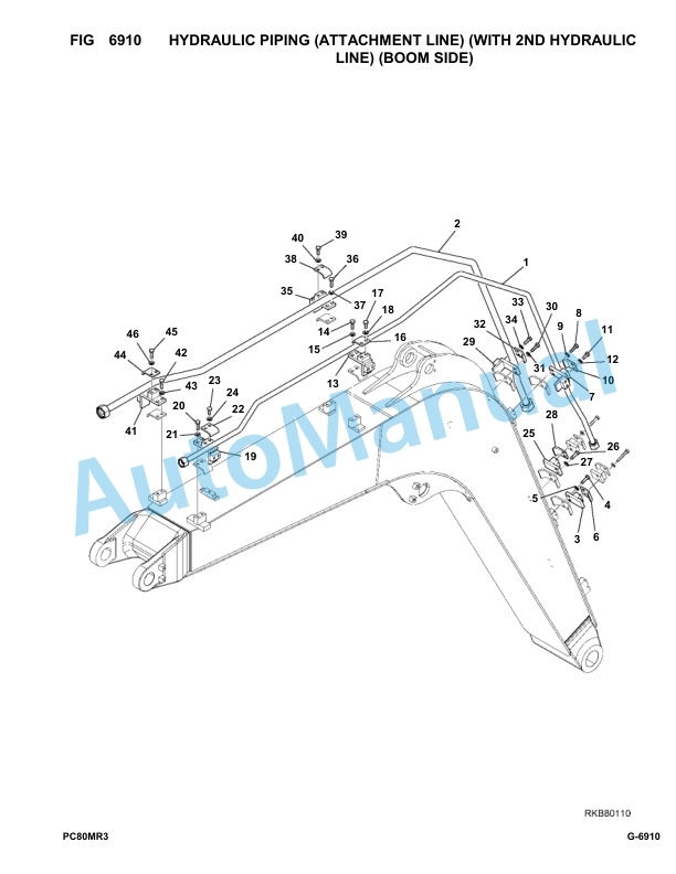Komatsu PC80MR-3 Hydraulic Excavator Parts Manual F00003-UP 5 Komatsu PC80MR-3 Hydraulic Excavator Parts Manual F00003-UP-5