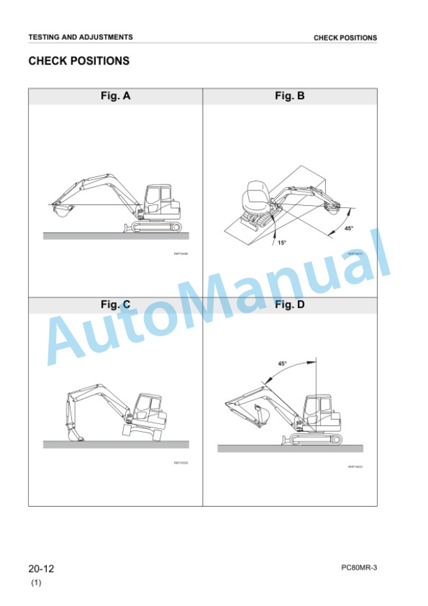 Komatsu PC80MR-3 Hydraulic Excavator Shop Manual WEBM008601 3 Komatsu PC80MR-3 Hydraulic Excavator Shop Manual WEBM008601 - Image 3