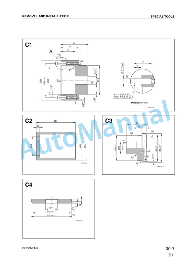 Komatsu PC80MR-3 Hydraulic Excavator Shop Manual WEBM008601 4 Komatsu PC80MR-3 Hydraulic Excavator Shop Manual WEBM008601 - Image 4