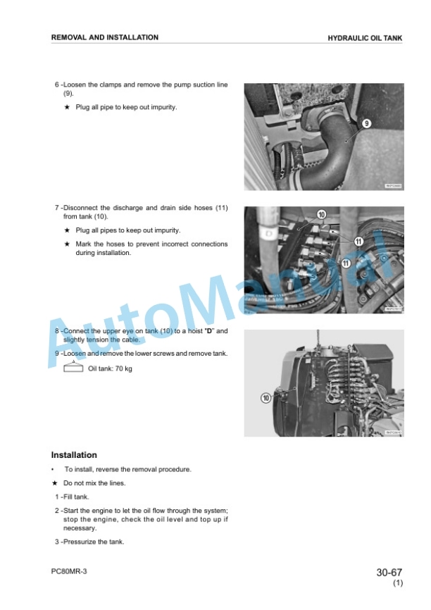 Komatsu PC80MR-3 Hydraulic Excavator Shop Manual WEBM008601 5 Komatsu PC80MR-3 Hydraulic Excavator Shop Manual WEBM008601 - Image 5