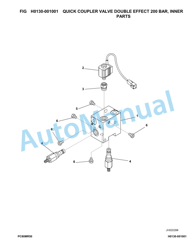 Komatsu PC80MR-5E0 Hydraulic Excavator Parts Manual F70001-UP 2 Komatsu PC80MR-5E0 Hydraulic Excavator Parts Manual F70001-UP-2