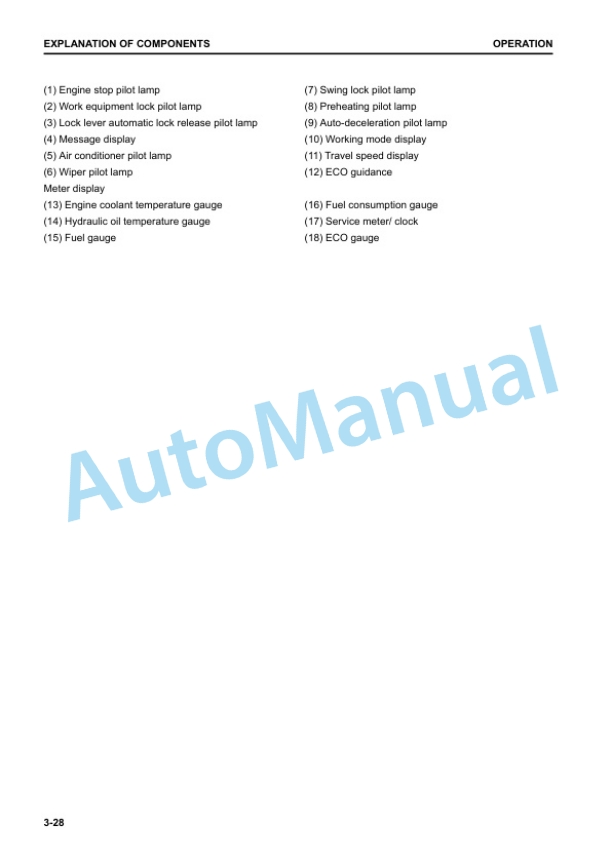 Alternative view of Komatsu PC88MR-10 Hydraulic Excavator Operation and Maintenance Manual PEN01034-02