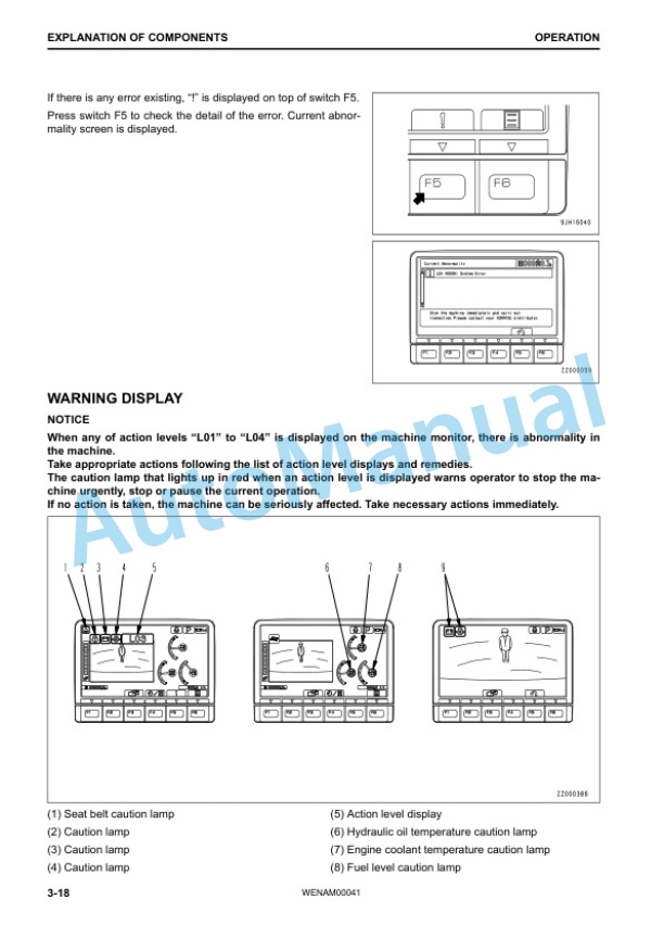 Alternative view of Komatsu PC88MR-10 Hydraulic Excavator Operation and Maintenance Manual WENAM00041