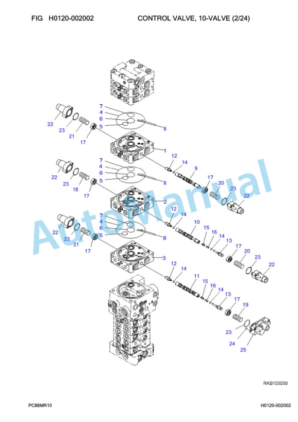 Komatsu PC88MR-10 Hydraulic Excavator Parts Manual F10003 2 Komatsu PC88MR-10 Hydraulic Excavator Parts Manual F10003-2