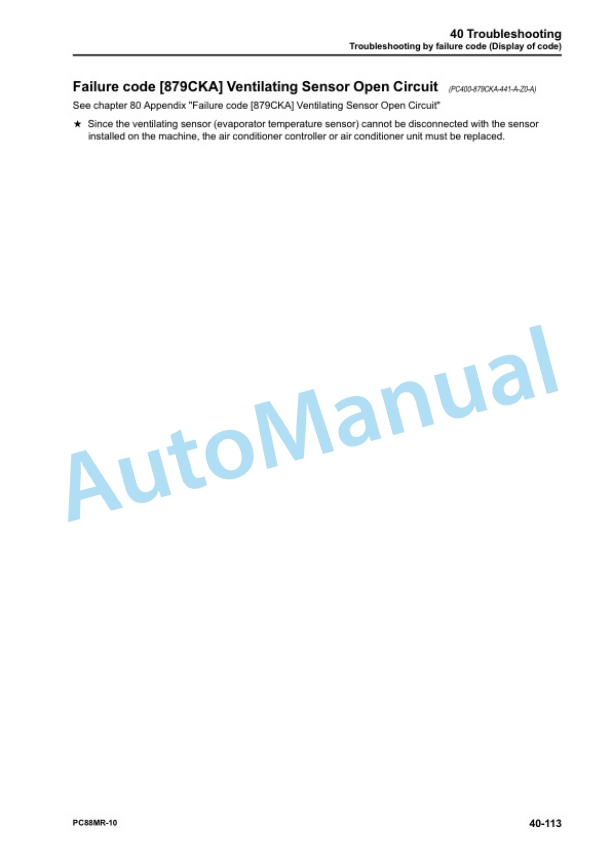 Komatsu PC88MR-10 Hydraulic Excavator Shop Manual SEN06467-11 3 Komatsu PC88MR-10 Hydraulic Excavator Shop Manual SEN06467-11 - Image 3