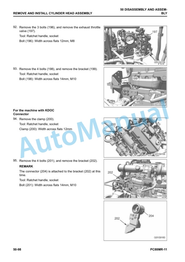 Komatsu PC88MR-11 Hydraulic Excavator Shop Manual SEN06843-03 4 Komatsu PC88MR-11 Hydraulic Excavator Shop Manual SEN06843-03 - Image 4