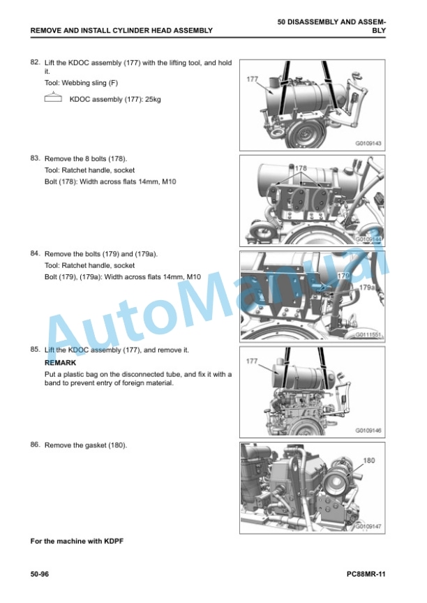 Komatsu PC88MR-11 Hydraulic Excavator Shop Manual SEN06843-04 4 Komatsu PC88MR-11 Hydraulic Excavator Shop Manual SEN06843-04 - Image 4