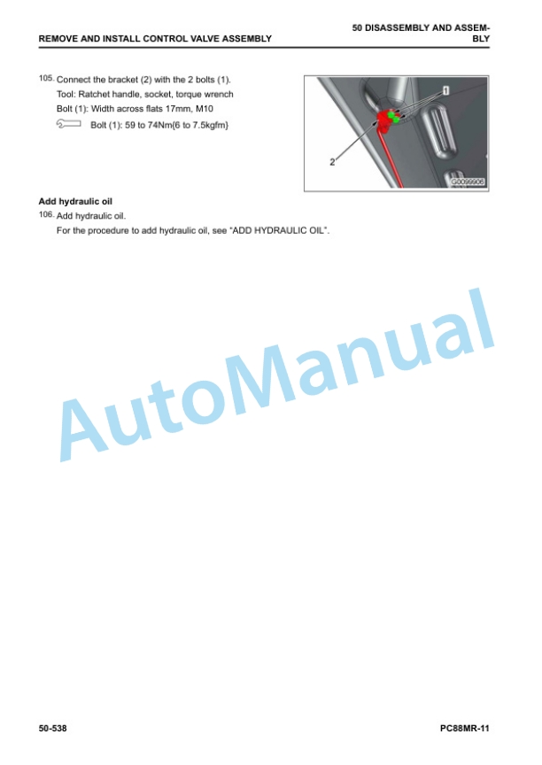 Komatsu PC88MR-11 Hydraulic Excavator Shop Manual SEN06843-06 5 Komatsu PC88MR-11 Hydraulic Excavator Shop Manual SEN06843-06 - Image 5