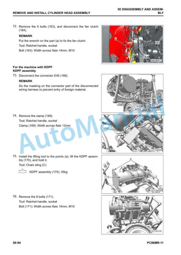 Komatsu PC88MR-11 Hydraulic Excavator Shop Manual SEN06843-C5 4 Komatsu PC88MR-11 Hydraulic Excavator Shop Manual SEN06843-C5 - Image 4