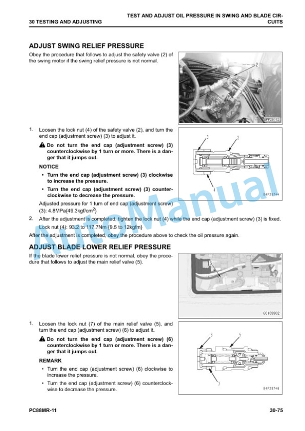 Alternative view of Komatsu PC88MR-11 Hydraulic Excavator Shop Manual SEN06937-01